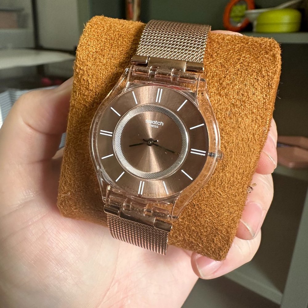Swatch Rosegold Mesh Watch SFP115M